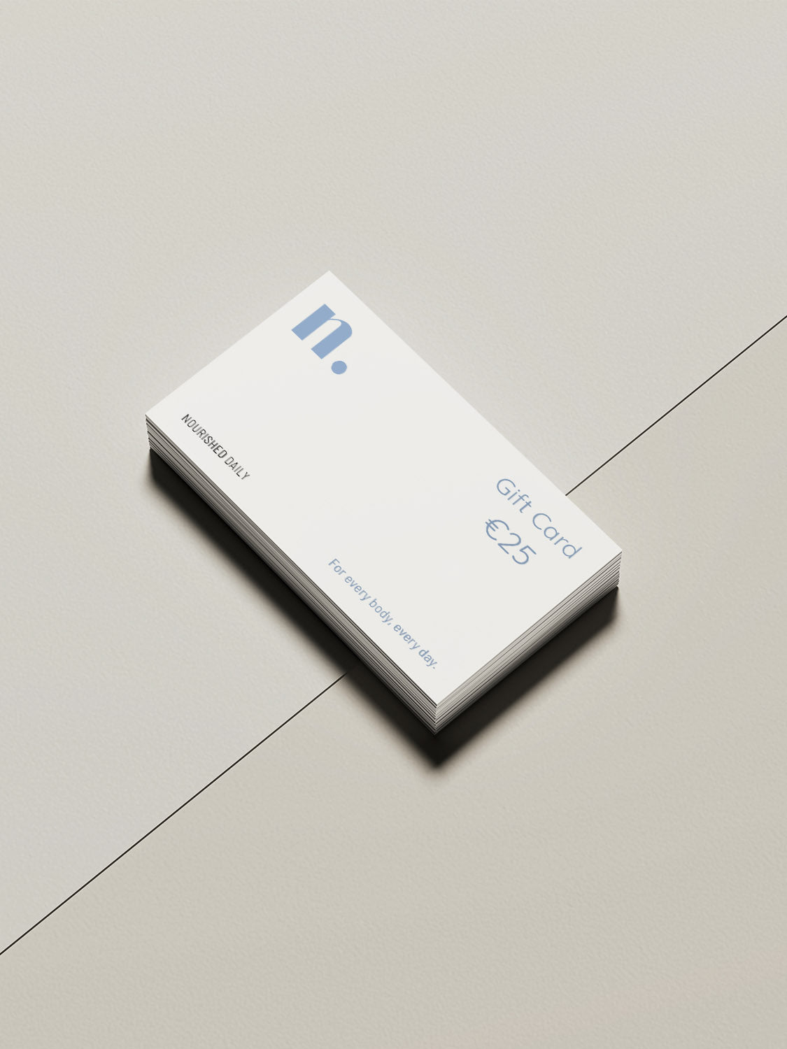 Nourished Daily Gift Card, Gift Card, Green Gift Card, Clean Gidt, Sustainable Gift, Duurzaam cadeau, Cadeau.