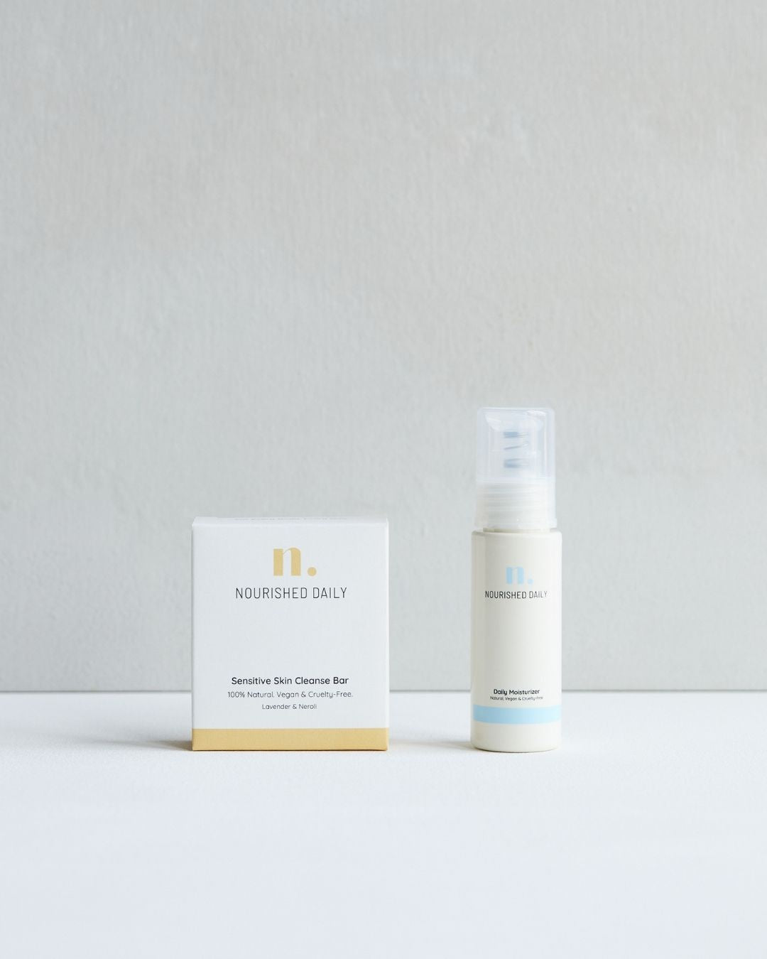 Daily Dry skin duo. Dry skin cleanse bar. Daily moisturizer. Nourished Daily. Nourished