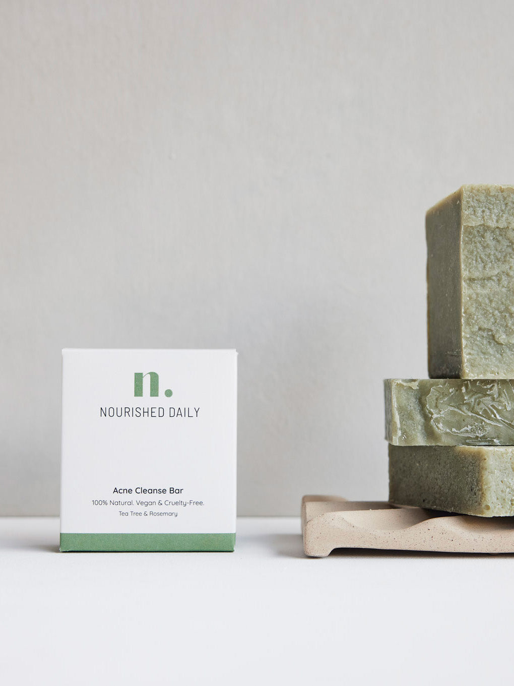 Natural Skincare, Skincare, Cleanse bar, Acne cleanse bar, Acne treatment, Nourished Daily.